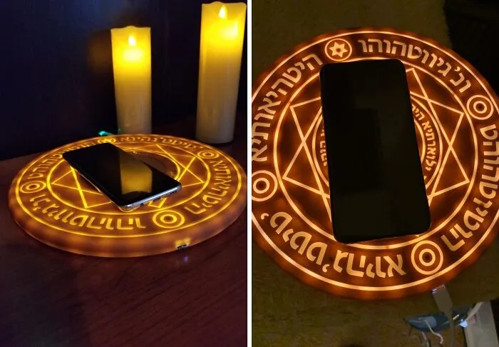 Maybe You Can Get All The Spam Demons Out Of Your Phone With This <span Style="Font:inherit;color:#d74b1f;">  Wireless Charger Pad</Span>