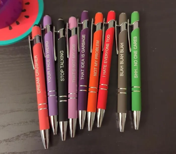 <a style="display:inline;" href="https://www.amazon.com/PASISIBICK-Inspirational-Ballpoint-Encouraging-Scriptures/dp/B0BK53DW9N?ie=UTF8&th=1&linkCode=ll1&tag=bphawk-20&linkId=b911c813ccb0d321e662714fed8b93bd&language=en_US&ref_=as_li_ss_tl " target="_blank"> Get Yourself Some <span Style="Font:inherit;color:#d74b1f;"> Sarcastic Ballpoint Pens </Span> That Have Just As Much Attitude As You