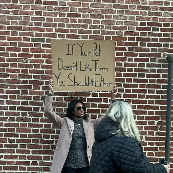 45 Times “Dudette With Sign” Did Everyone A Public Service And Protested Irritating Things (New Pics)