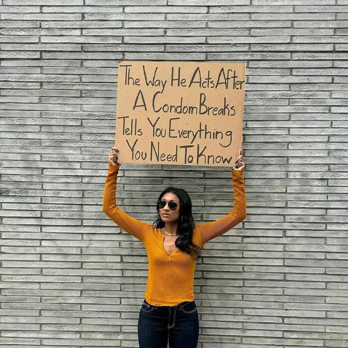 45 Times “Dudette With Sign” Did Everyone A Public Service And Protested Irritating Things (New Pics)