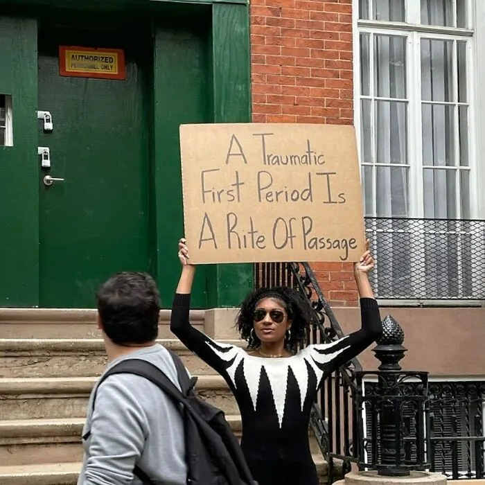 45 Times “Dudette With Sign” Did Everyone A Public Service And Protested Irritating Things (New Pics)