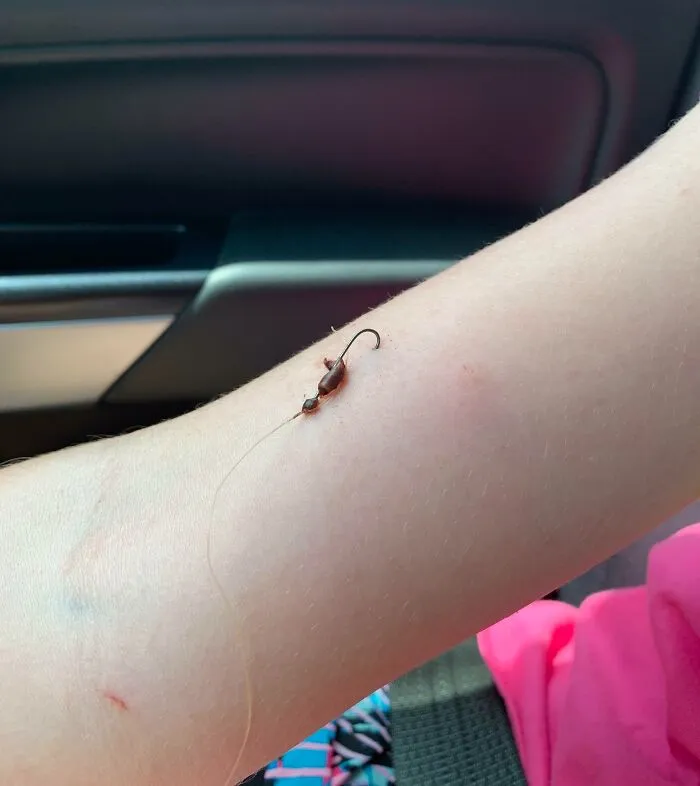 Quise llevar a mi hija a pescar. Duró 15 minutos