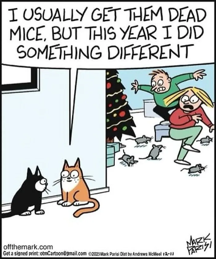 This Artist Sums Up Life With A Cat In His 40 Funny Cartoons