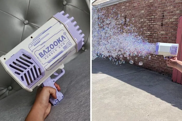 This <span Style="Font:inherit;color:#d74b1f;"> Bubble Machine Gun </Span> Is For Everyone You Know Who Is Still A Kid At Heart