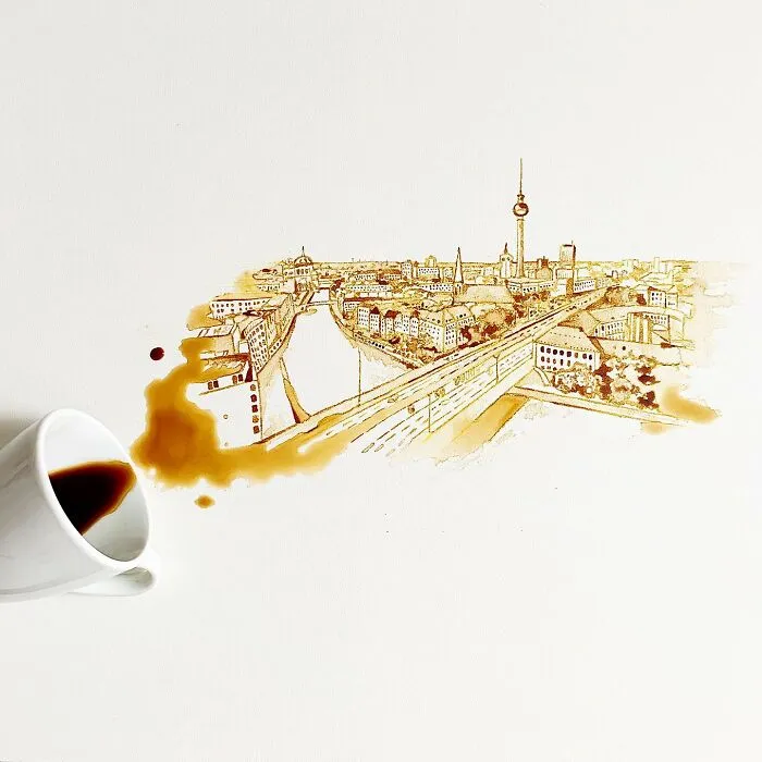 This Artist Creates Her Paintings Using Coffee, And Here Are Her 36 New Works