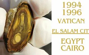 Appearance Of The Virgin Mary And Christ On An Agate Stone