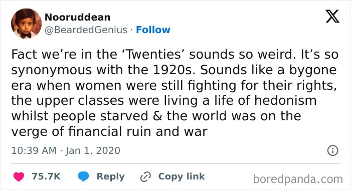 Thank God It's Not The 1920s Anymore... Right...?