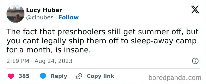 “A Thing I Hate About Living In The US”: 30 Spot-On Tweets About Signing Kids Up For Summer Camp
