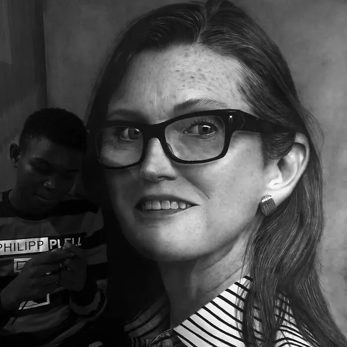 Young Nigerian Artist Draws Giant Hyper-Realistic Portraits Using Nothing But Charcoal (31 Pics)