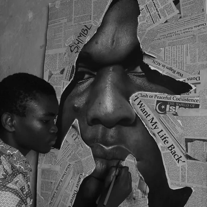 Young Nigerian Artist Draws Giant Hyper-Realistic Portraits Using Nothing But Charcoal (31 Pics)