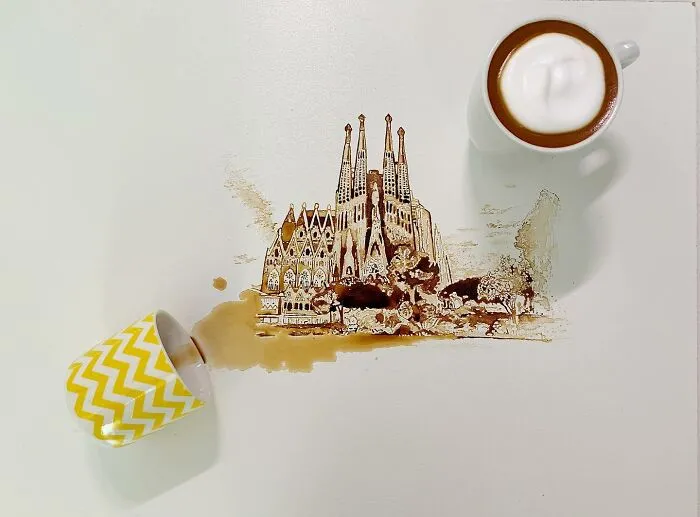 This Artist Creates Her Paintings Using Coffee, And Here Are Her 36 New Works