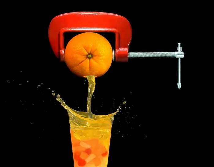 "Orange Squeezer" By  Leka Huie