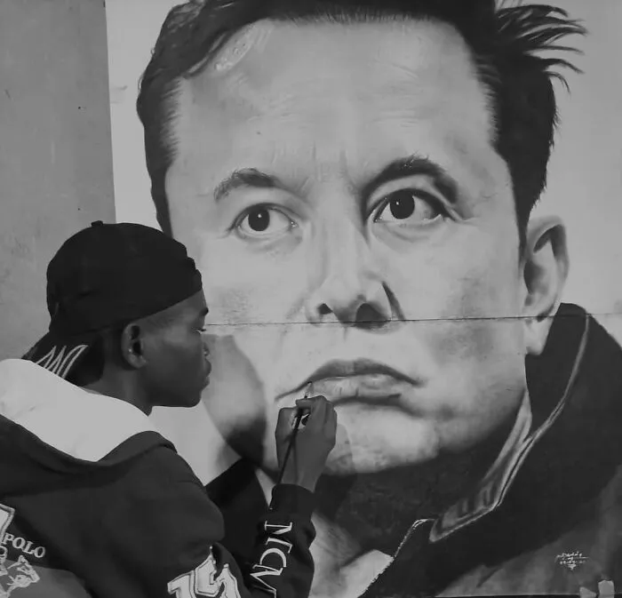 Young Nigerian Artist Draws Giant Hyper-Realistic Portraits Using Nothing But Charcoal (31 Pics)