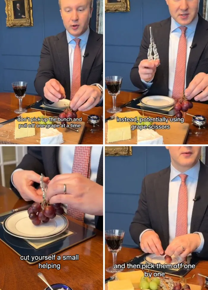 Some People In The Etiquette World Think That Grape Scissors Are Uncommon, But If You Are Presented With Them It Is Good To Know How To Use Them
