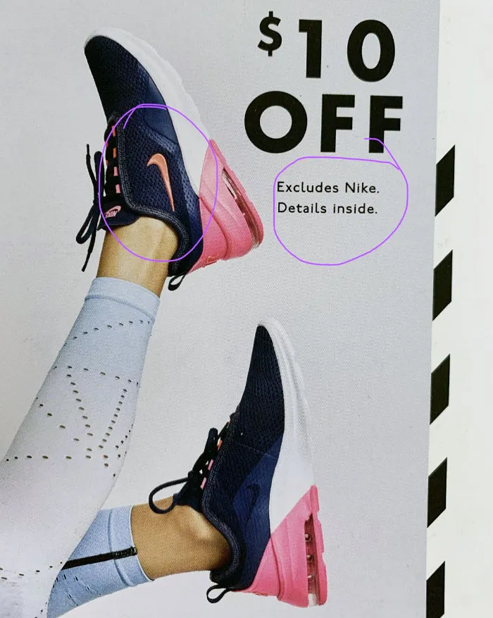 The Mixed Signals Of This Shoe Sale Advertisement