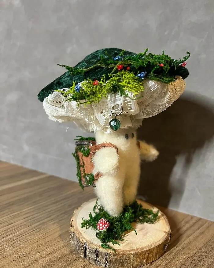Back-To-School Mushroom Cap