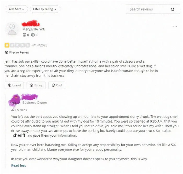 I Called The Police On A Drunk Client In March And He Was Arrested For Dui
