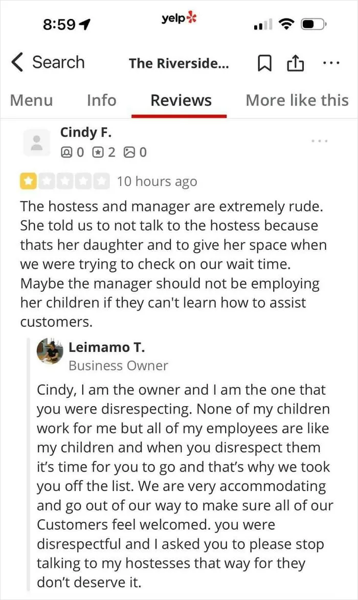 Karen Is Pissed Off With The Servers