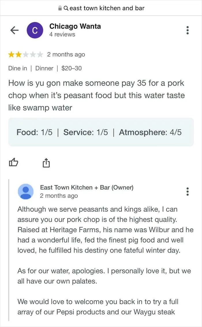 Stank Water…solid Reply