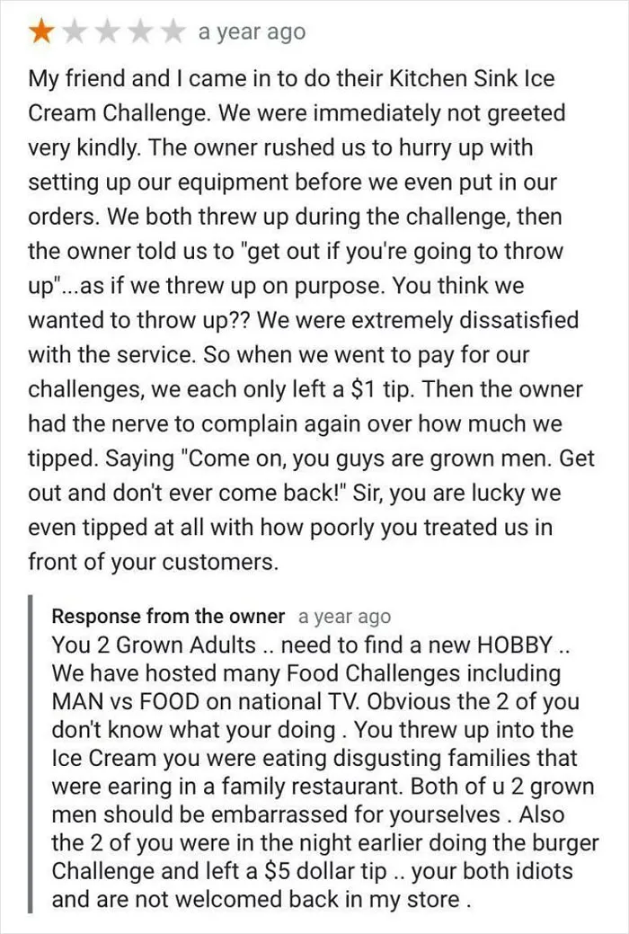 You Threw Up Into The Ice Cream