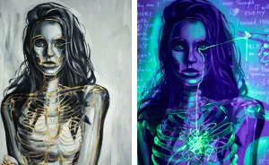 I Created Glow-In-The-Dark Paintings As Mental Disorders And Fears (9 Pics)