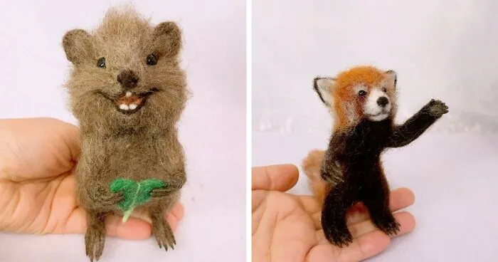 I Needle Felt Realistic-Looking Animals (23 Pics)