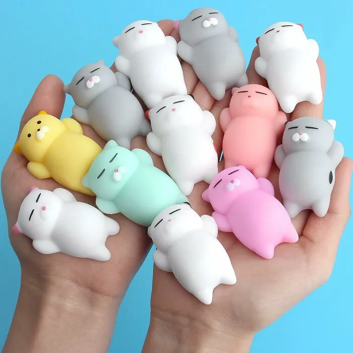 A <span Style="Font:inherit;color:#d74b1f;"> Cute Mochi Cat Toy </Span> Is Purr-Fect For Some Stress Relief