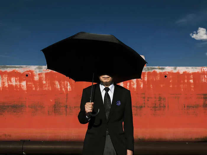 The Old Man With An Umbrella © Shinji Ichikawa