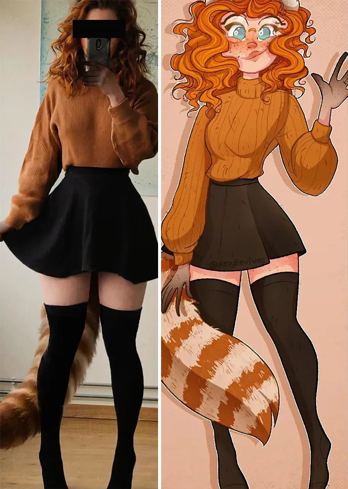 18 On-Point Cartoon Characters Recreated From Images That This Artist Took Of Herself