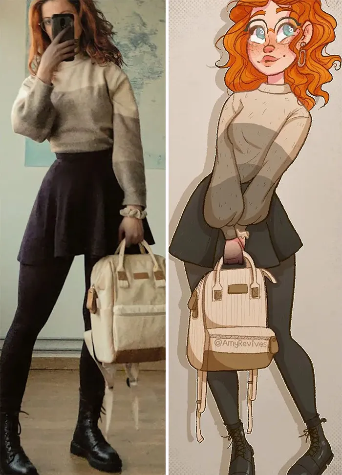 18 On-Point Cartoon Characters Recreated From Images That This Artist Took Of Herself