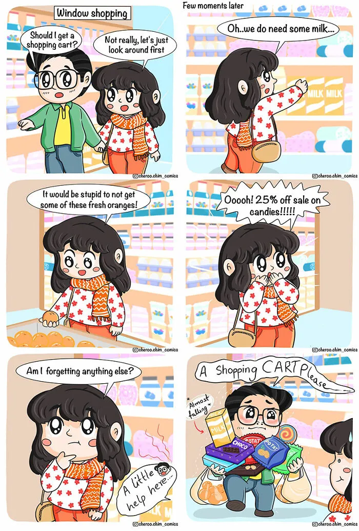 30 Comics About Relationships That Most Couples May Relate To By This Artist