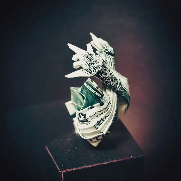 I Make Origami Using Money