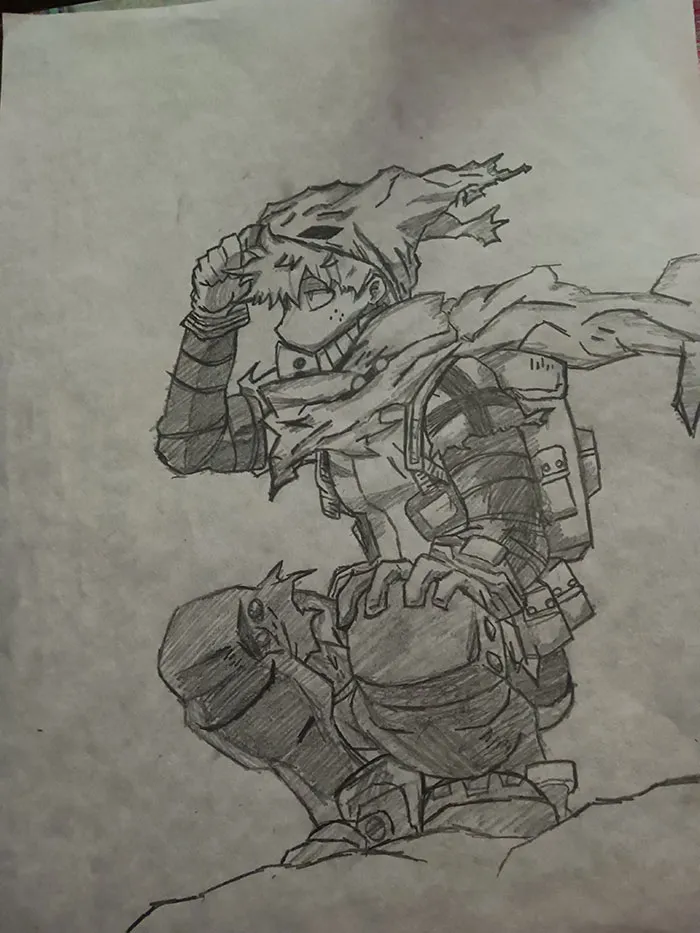 I Drew Deku From Mha (I've Only Seriously Been Drawing For 3 Months So I Consider This Amazing)