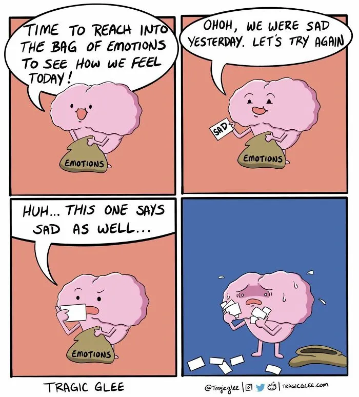 30 Tragic Situations Twisted Into Hilarious Comics By This Artist