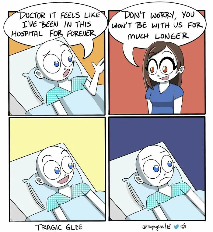 30 Tragic Situations Twisted Into Hilarious Comics By This Artist