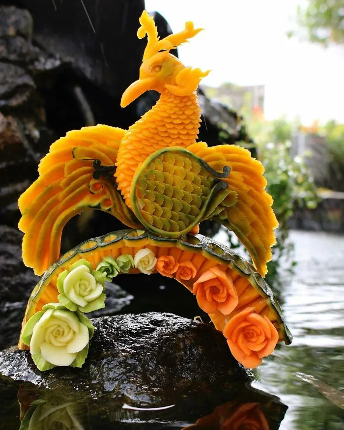 The Art Of Food Carving: 32 Mesmerizing Designs By World Champion Daniele Barresi (New Pics)