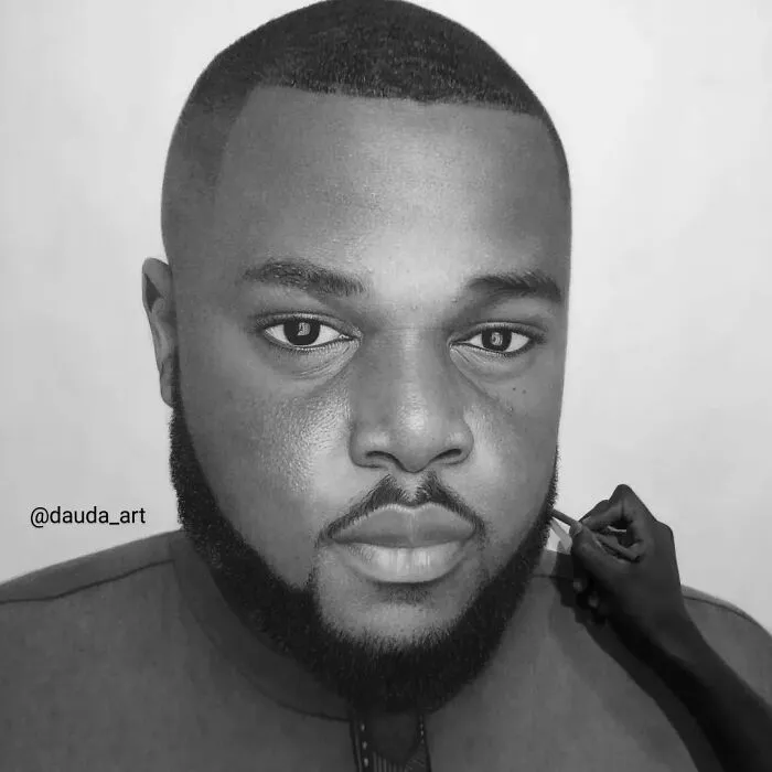 Young Nigerian Artist Draws Giant Hyper-Realistic Portraits Using Nothing But Charcoal (31 Pics)