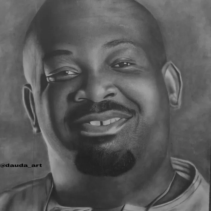 Young Nigerian Artist Draws Giant Hyper-Realistic Portraits Using Nothing But Charcoal (31 Pics)