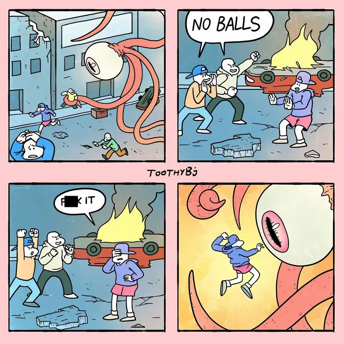 If You Have A Dark Sense Of Humor, You Will Probably Enjoy These Comics By ToothyBj (17 New Pics)