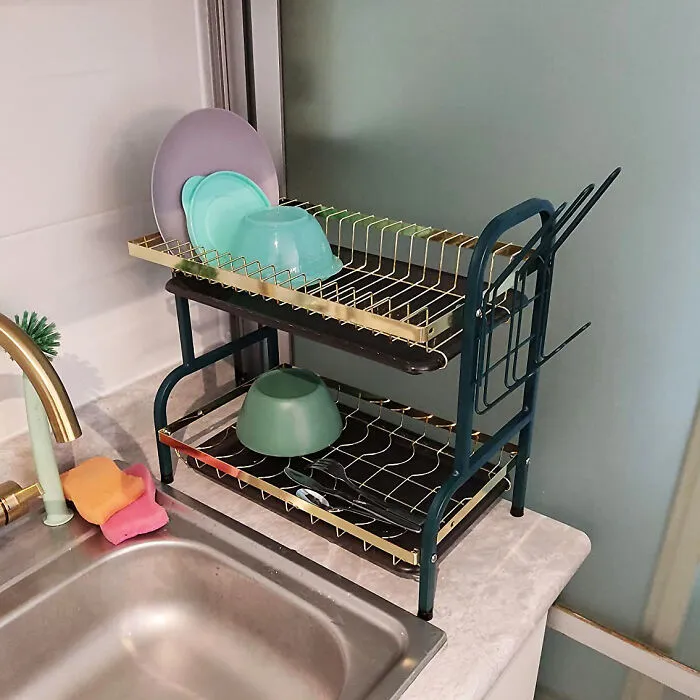 Dry Dishes In Style With <a Style="Display:inline;" Href="Https://Www.amazon.com/Gp/Product/B09zdx95xk?th=1&linkcode=ll1&tag=bppanda-20&linkid=6c7a0b065587e5ac18ac92134ee87cba&language=en_us&ref_=as_li_ss_tl" Target="_blank"><a Style="Display:inline;" Href="Https://Www.amazon.com/Gp/Product/B09zdx95xk?th=1&linkcode=ll1&tag=bppanda-20&linkid=6c7a0b065587e5ac18ac92134ee87cba&language=en_us&ref_=as_li_ss_tl" Target="_blank"><span Style="Font:inherit;color:#d74b1f;"> A 2-Tier Dish Drying Rack</Span> For A Sleek Kitchen Look