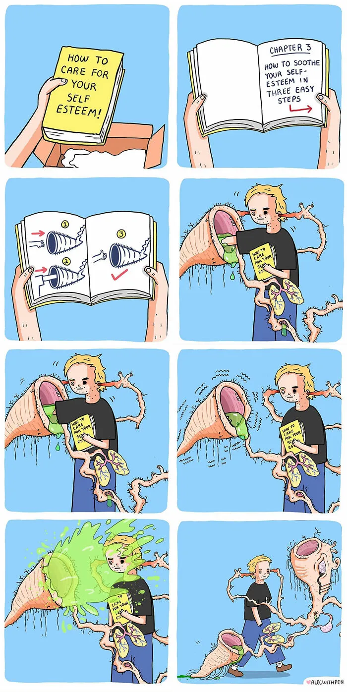 18 Comics Showcasing The Humor In Mental Health Struggles By Alec With Pen