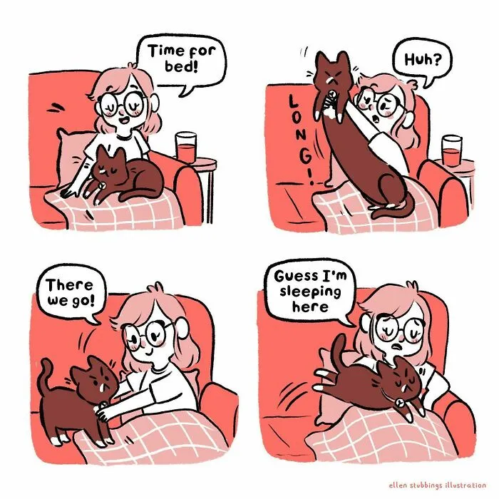 Life With Cats: 28 Cozy Comics Illustrated By This Artist