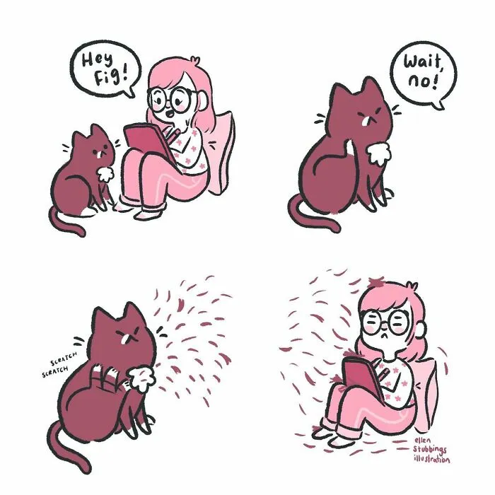 Life With Cats: 28 Cozy Comics Illustrated By This Artist