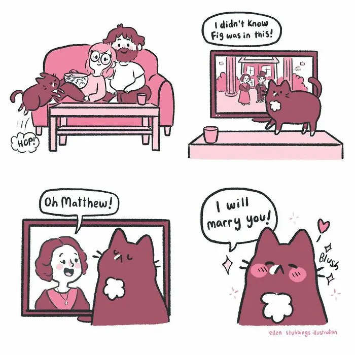 Life With Cats: 28 Cozy Comics Illustrated By This Artist