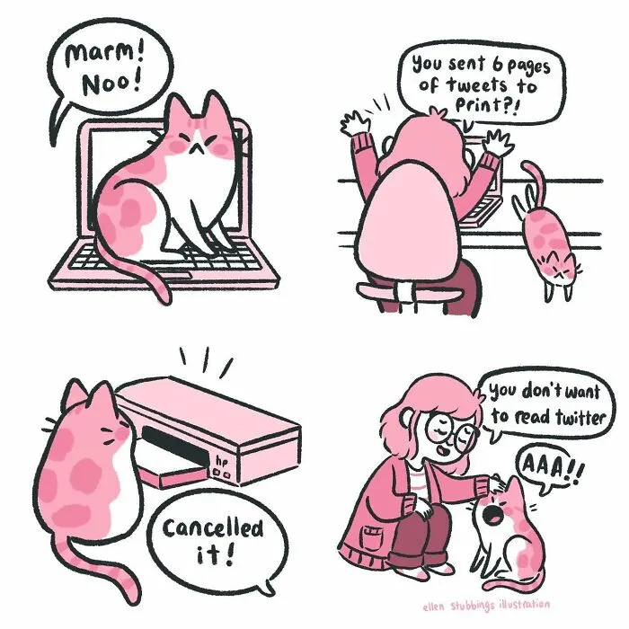 Life With Cats: 28 Cozy Comics Illustrated By This Artist