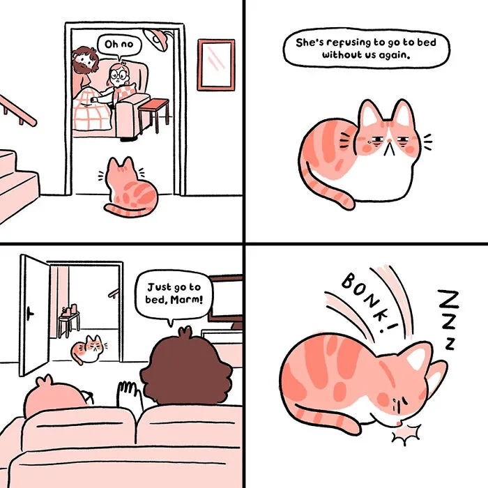 Life With Cats: 28 Cozy Comics Illustrated By This Artist