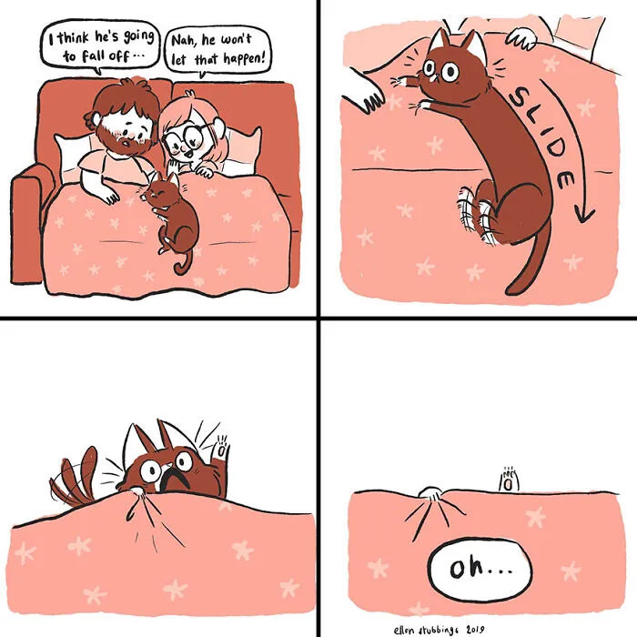 Life With Cats: 28 Cozy Comics Illustrated By This Artist