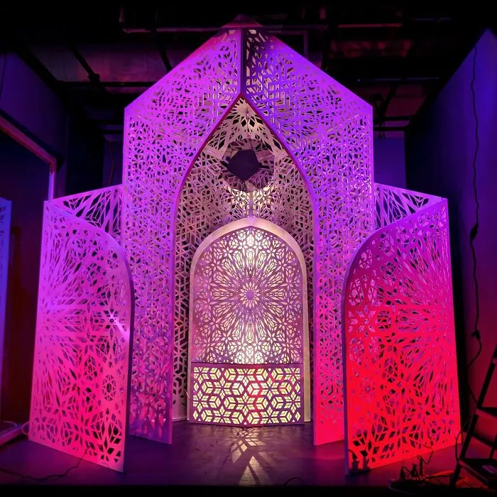 These Artists Made 47 Large-Scale Illuminated Sculptures In Geometrical Shapes