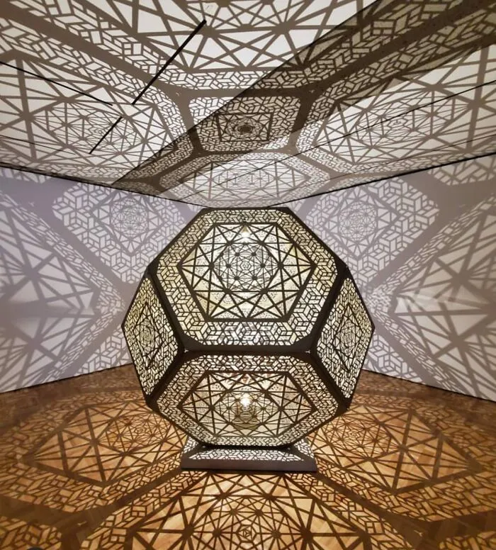 These Artists Made 47 Large-Scale Illuminated Sculptures In Geometrical Shapes