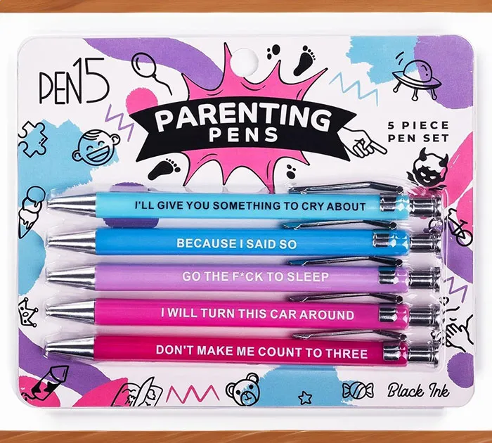 Script Send-Offs: With <span Style="Font:inherit;color:#d74b1f;"> Parenting Pens </Span> Give A Cool Mom Touch